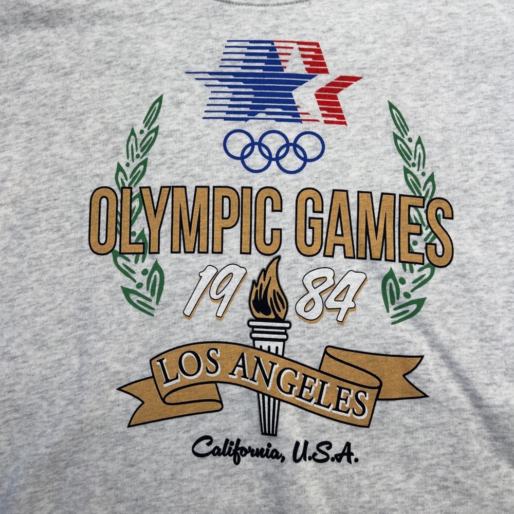 Abercrombie Los Angeles Olympic Games 1984 Sweatshirt Heritage Kids 11/12 Gray - Picture 4 of 9